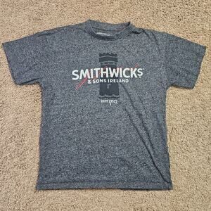Smithwicks & Sons Ireland T Shirt Mens Medium Gray Ireland Brewery Cotton Blend